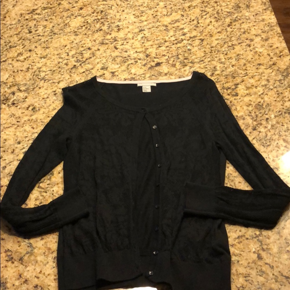 Black button up cardigan